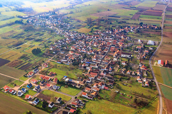 Village view from the northeast in the district Kleinsteinfeld in Steinfeld in the state Rhineland-Palatinate, Germany