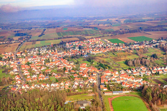 Speckstr in the district Schaidt in Wörth am Rhein in the state Rhineland-Palatinate, Germany