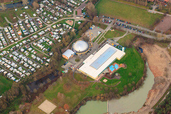 Campsite, steamed dumpling and indoor pool in Rülzheim in the state Rhineland-Palatinate, Germany