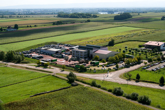 Scheibenhardt in Scheibenhard in the state Bas-Rhin, France out of the air