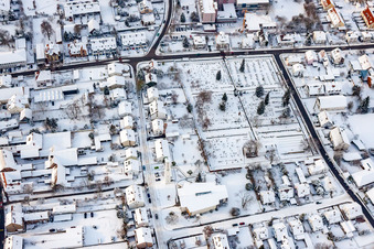 Catholic Church of St. Pius, cemetery in Kandel in the state Rhineland-Palatinate, Germany