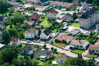 Drone recording of Lauterbourg in the state Bas-Rhin, France