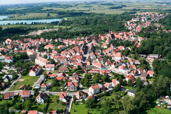 Oblique view of Lauterbourg in the state Bas-Rhin, France