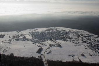 District Büchelberg in Wörth am Rhein in the state Rhineland-Palatinate, Germany from above