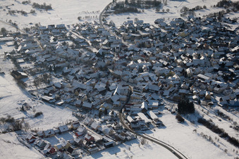 District Büchelberg in Wörth am Rhein in the state Rhineland-Palatinate, Germany out of the air