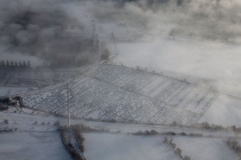 Lauterbourg in the state Bas-Rhin, France seen from above