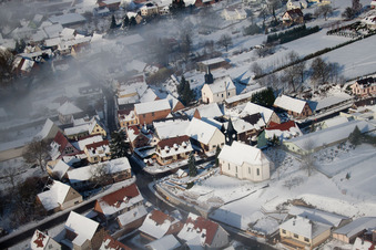 Wintzenbach in the state Bas-Rhin, France out of the air