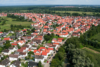 Rheinstr in Neuburg am Rhein in the state Rhineland-Palatinate, Germany