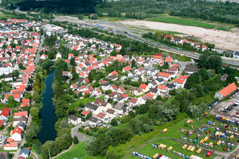 Rheindammstr in the district Maximiliansau in Wörth am Rhein in the state Rhineland-Palatinate, Germany