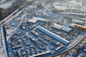 Aerial view of Mothern in the state Bas-Rhin, France