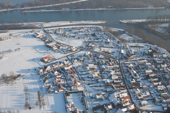 Munchhausen in the state Bas-Rhin, France from the plane