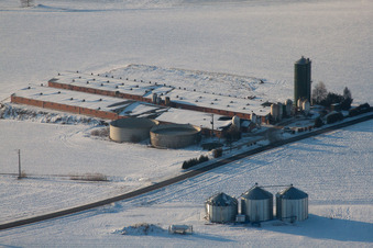 Wintzenbach in the state Bas-Rhin, France seen from a drone