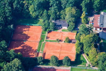 Tennis court of TC Kandel in Kandel in the state Rhineland-Palatinate, Germany