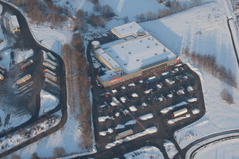 Carrefour in Lauterbourg in the state Bas-Rhin, France