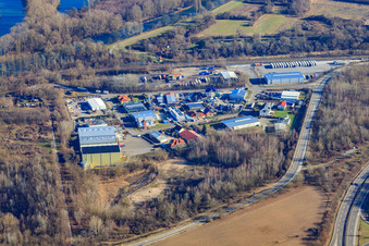 Industrial Estate Im Alten Zoll in Lingenfeld in the state Rhineland-Palatinate, Germany