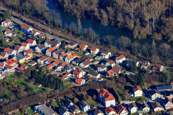 Rheinfeldstr in Lingenfeld in the state Rhineland-Palatinate, Germany