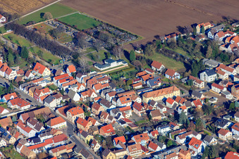 Schwegenheimer Street in Lingenfeld in the state Rhineland-Palatinate, Germany