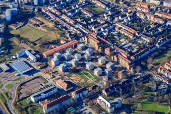 New development area at the French Garrison Square in Speyer in the state Rhineland-Palatinate, Germany
