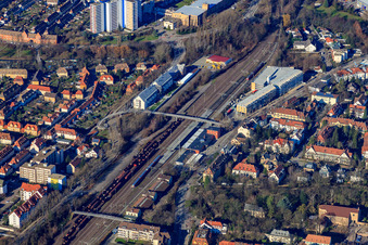 Main Station in Speyer in the state Rhineland-Palatinate, Germany