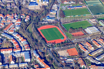 Helmut Bantz Stadium and East Sports Hall in Speyer in the state Rhineland-Palatinate, Germany