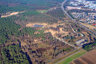 Sand dunes on the NATO road in Dudenhofen in the state Rhineland-Palatinate, Germany