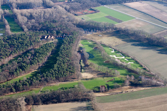 Golf Club Pfalz Neustadt ad Weinstraße eV in the district Geinsheim in Neustadt an der Weinstraße in the state Rhineland-Palatinate, Germany viewn from the air