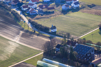 Poor Souls Chapel on Knittelsheimer Weg in Herxheimweyher in the state Rhineland-Palatinate, Germany