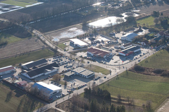 Herxheim bei Landau in the state Rhineland-Palatinate, Germany from above