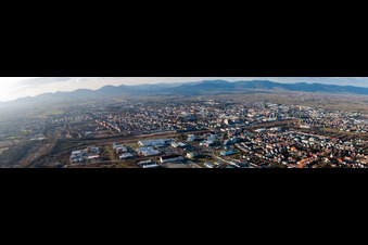 Panorama in the district Queichheim in Landau in der Pfalz in the state Rhineland-Palatinate, Germany