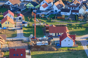Magdalena-Wingerter-Straße in the district Schaidt in Wörth am Rhein in the state Rhineland-Palatinate, Germany