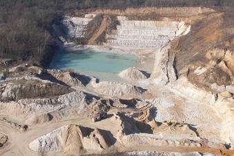 Aerial photograpy of Riedseltz in the state Bas-Rhin, France