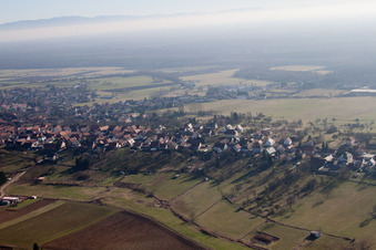 Aerial photograpy of Surbourg in the state Bas-Rhin, France