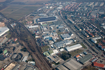 Horstring industrial area in Landau in der Pfalz in the state Rhineland-Palatinate, Germany