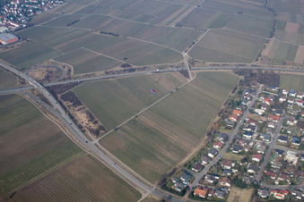 Landau in der Pfalz in the state Rhineland-Palatinate, Germany from a drone