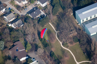 Aerial photograpy of Landau in der Pfalz in the state Rhineland-Palatinate, Germany