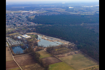 Dampfnudel, beach construction site in Rülzheim in the state Rhineland-Palatinate, Germany