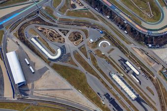 Hockenheimring Baden-Württemberg Motodrom in Hockenheim in the state Baden-Wuerttemberg, Germany from above