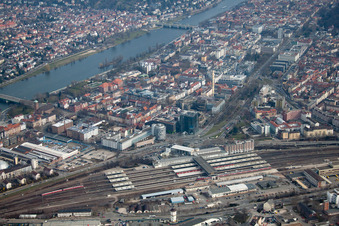 Main station Heidelberg in the district Weststadt in Heidelberg in the state Baden-Wuerttemberg, Germany
