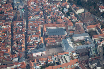 Church building in Jesuitenkirche Old Town- center of downtown in Heidelberg in the state Baden-Wurttemberg
