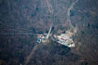 Molkenkur mountain railway middle station in the district Kernaltstadt in Heidelberg in the state Baden-Wuerttemberg, Germany