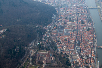 Old Town in the district Kernaltstadt in Heidelberg in the state Baden-Wuerttemberg, Germany