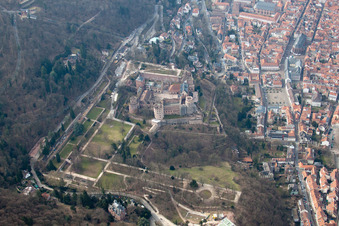 Heidelberg Castle in the district Kernaltstadt in Heidelberg in the state Baden-Wuerttemberg, Germany