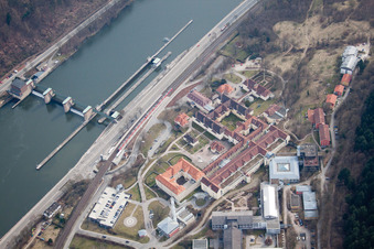 Aerial view of Orthopedic Clinic in the district Schlierbach in Heidelberg in the state Baden-Wuerttemberg, Germany
