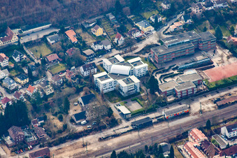 Neckargemünd in the state Baden-Wuerttemberg, Germany out of the air