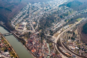 Old Town in Neckargemünd in the state Baden-Wuerttemberg, Germany