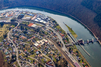 Lock Neckarsteinach in Neckarsteinach in the state Hesse, Germany