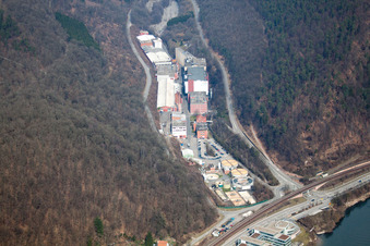 Building and production halls on the premises of Gelita AG in Eberbach in the state Baden-Wurttemberg