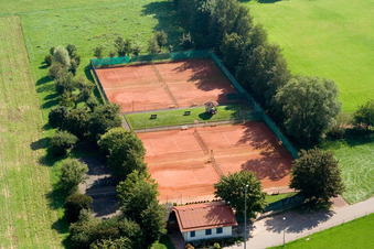 Tennis court TC Minfeld in Minfeld in the state Rhineland-Palatinate, Germany