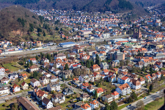 Luisenstr in Eberbach in the state Baden-Wuerttemberg, Germany