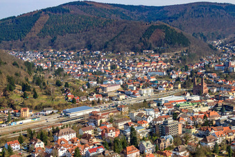 Train station Eberbach in Eberbach in the state Baden-Wuerttemberg, Germany